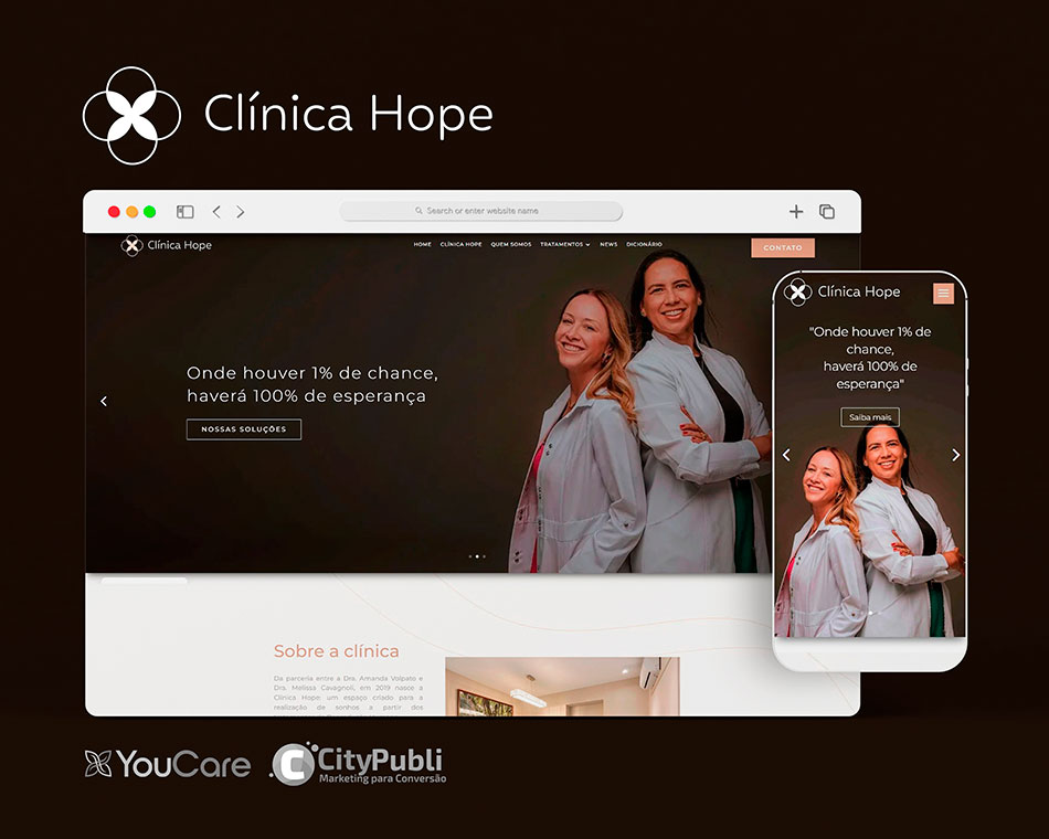 Lançamento do Site Clínica Hope